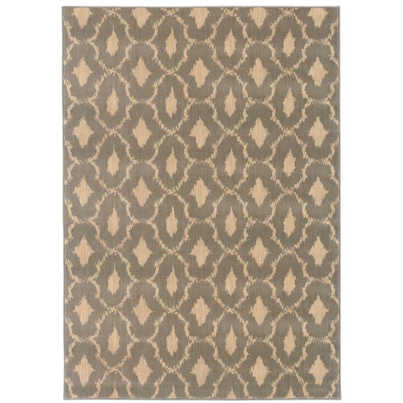 Casablanca 4453A Blue/ Ivory Indoor Area Rug - 9'10" x 12'10"