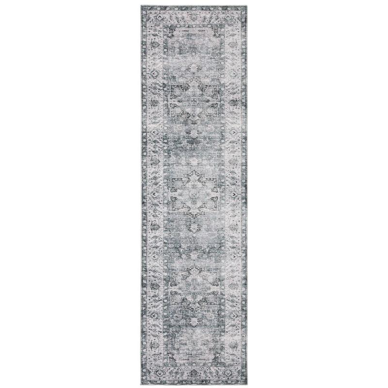 Charleston CHA03 Navy/ Ivory Machine Washable Indoor Area Rug