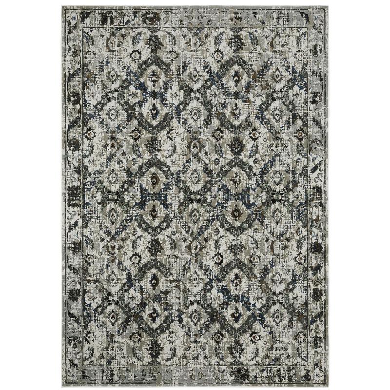 Gemini 1003E Charcoal/ Grey Indoor Area Rug - 3'10" x 5'5"