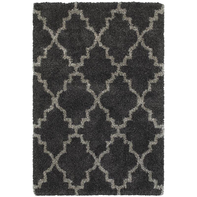 Henderson 092K1 Charcoal/ Grey Indoor Area Rug - 1'10" x 3'3"