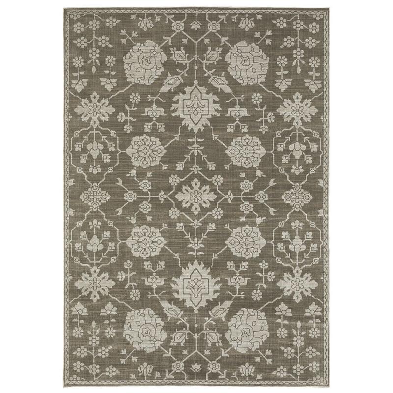 Intrigue INT01 Grey/ Light Grey Indoor Area Rug - 3'10" x 5'5"