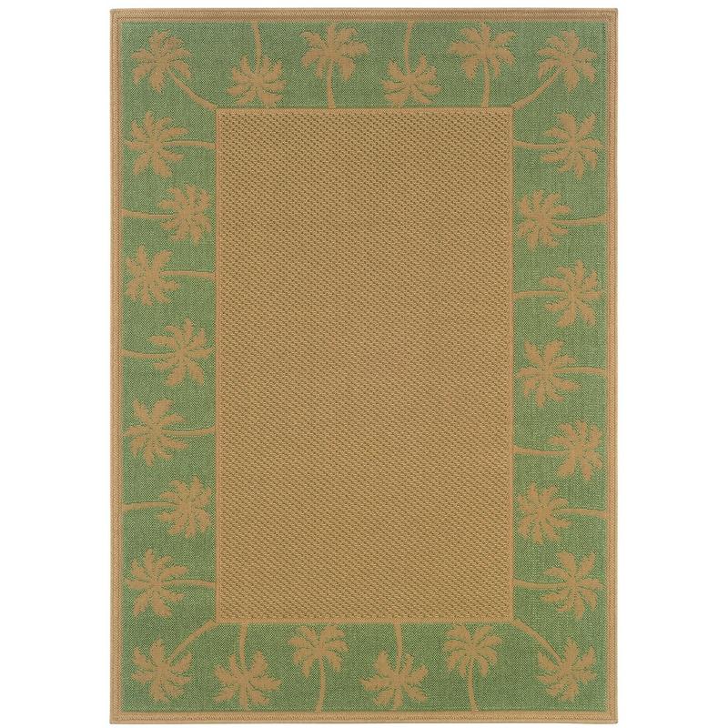 Lanai 606F6 Beige/ Green Indoor/Outdoor Area Rug - 8'6" x 13'