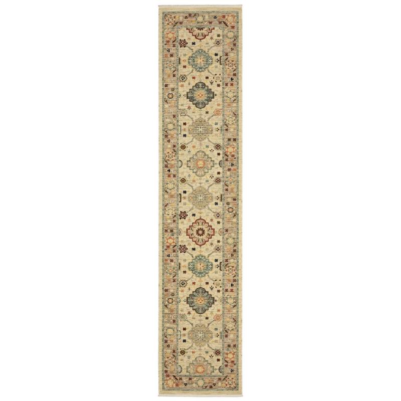 Lilihan 4601W Beige/ Multi Indoor Area Rug