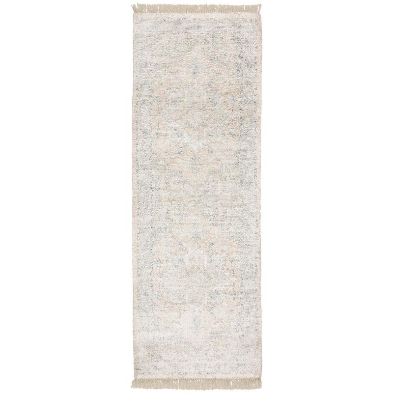 Malabar 45308 Beige/ Grey Indoor Area Rug - 2'6" x 8'