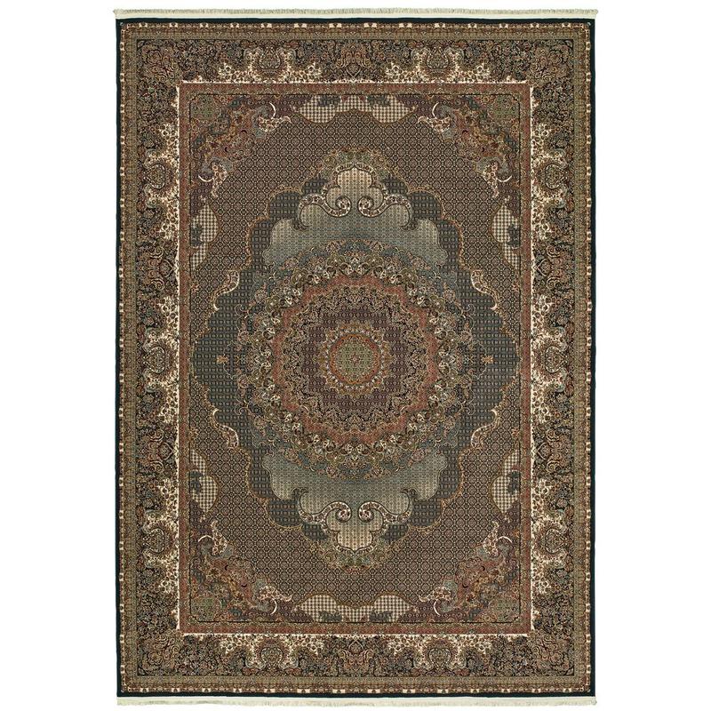 Masterpiece 5330B Blue/ Red Indoor Area Rug - 3'10" x 5'5"