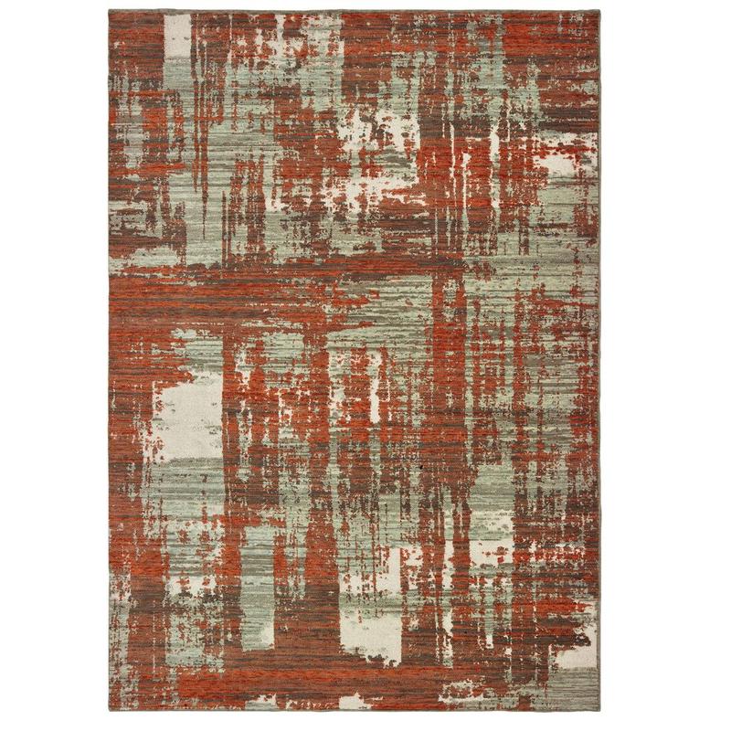 Montage 5990Z Grey/ Rust Indoor Area Rug - 9'10" x 12'10"
