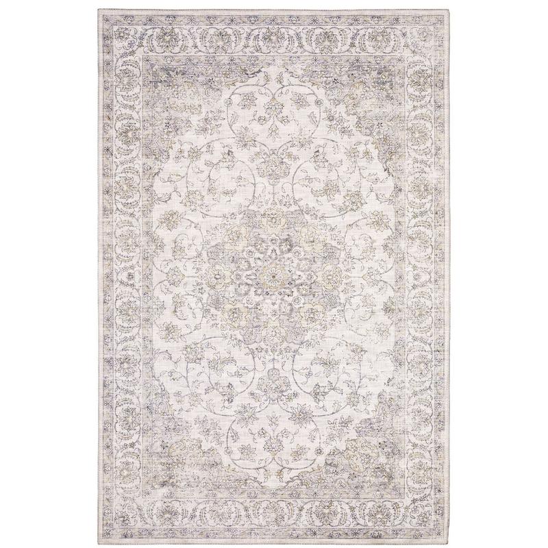 Myers Park MYP01 Beige/ Gold Indoor Area Rug - 5' x 7'
