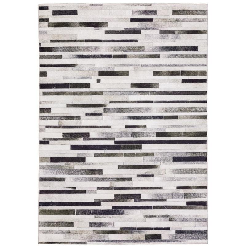 Myers Park MYP19 Grey/ Charcoal Indoor Area Rug - 5' x 7'