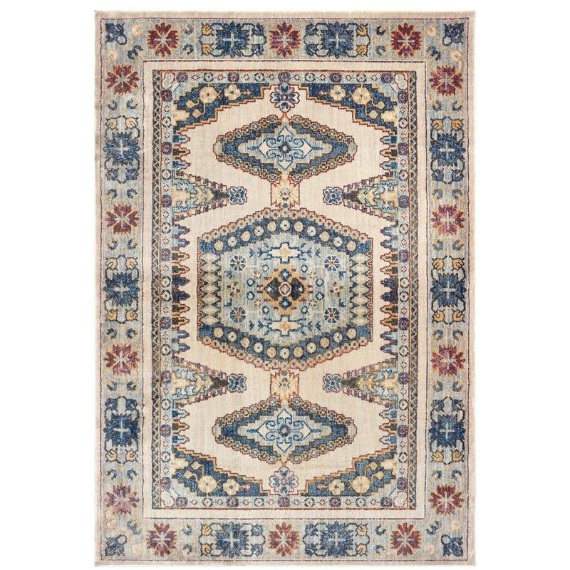 Pandora 5991I Ivory/ Blue Indoor Area Rug - 9'10" x 12'10"