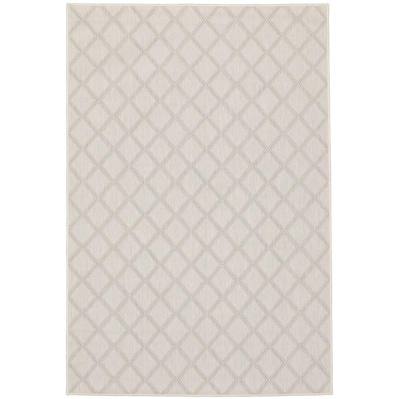 Portofino 5098W Ivory/ Grey Indoor/Outdoor Area Rug - 3'3" x 5'