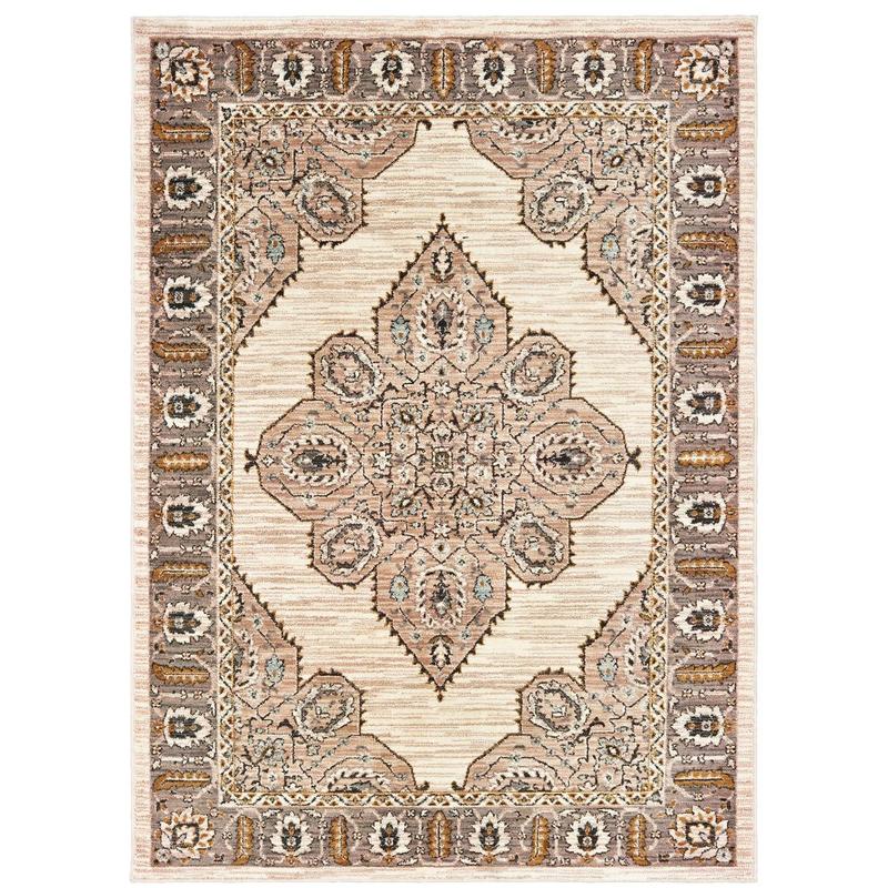 Sedona 9588D Ivory/ Gold Indoor Area Rug - 9'10" x 12'10"