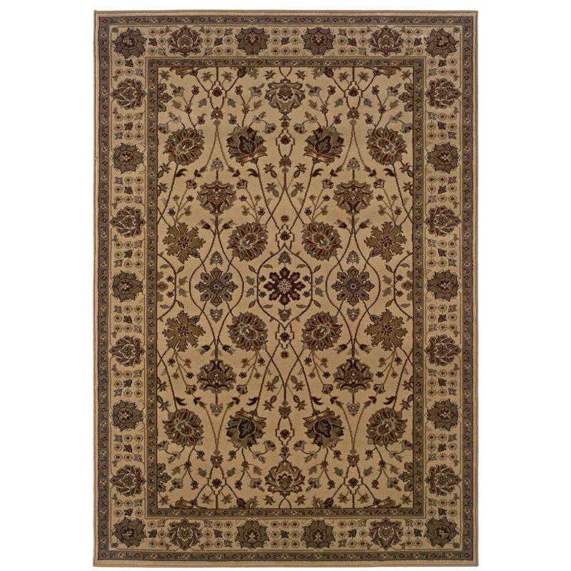 Tybee 733I6 Beige/ Green Indoor Area Rug - 1'10" x 2'10"