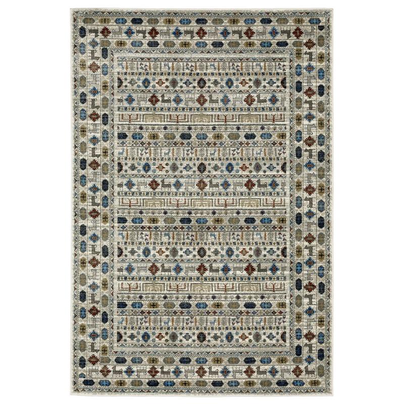 Venice 248W8 Ivory/ Multi Indoor Area Rug