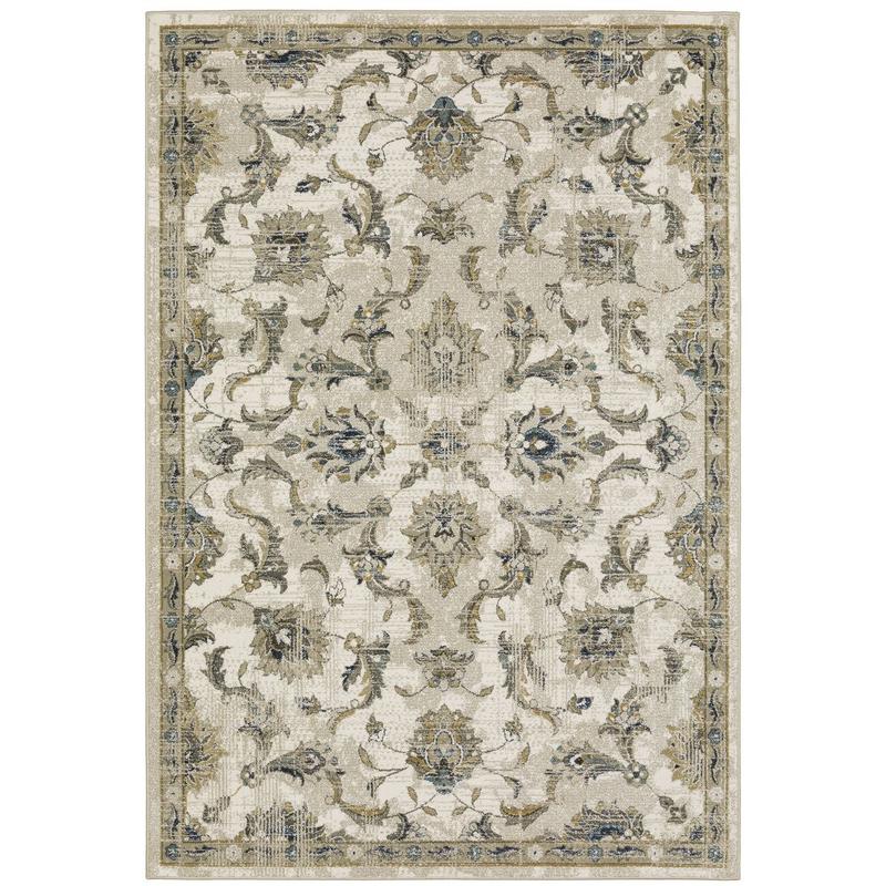 Venice 4333V Beige/ Gold Indoor Area Rug - 3'10" x 5'5"