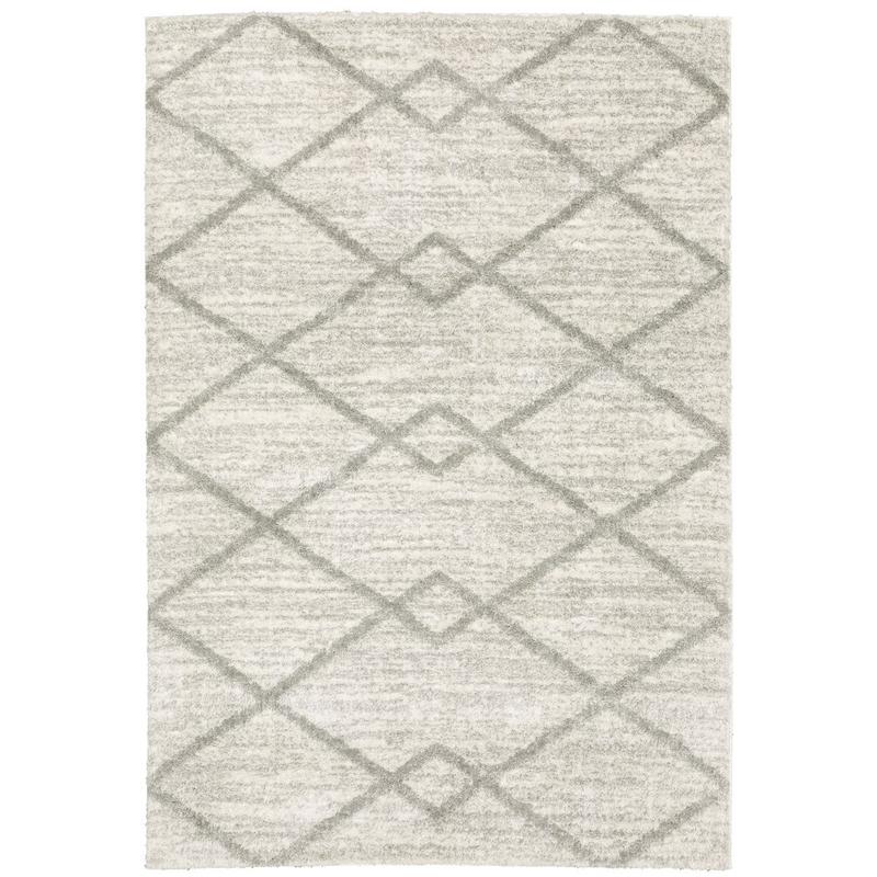 Verona 143W6 Ivory/ Grey Indoor Area Rug - 2' x 3'