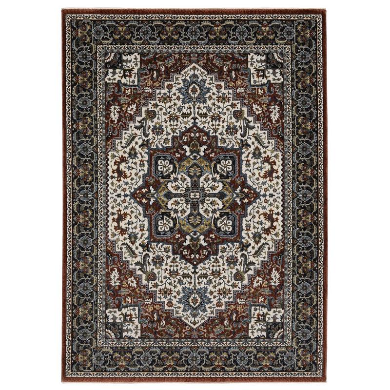 Vivian VI06A Red/ Multi Indoor Area Rug - 2'3" x 7'6"