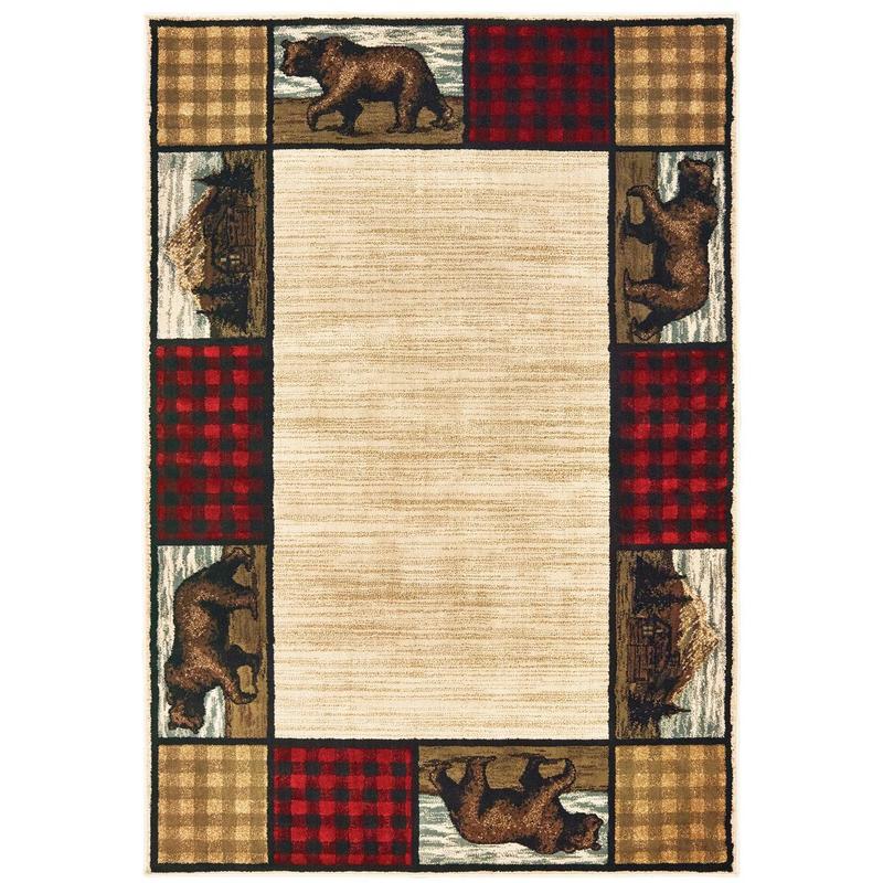 Woodlands 9603C Ivory/ Multi Indoor Area Rug - 1'10" x 3'