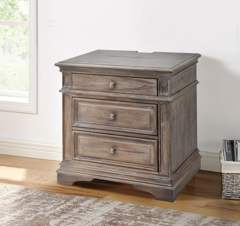 Highland Park Nightstand - Driftwood