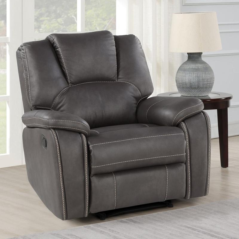 Katrine Manual Recliner - Charcoal