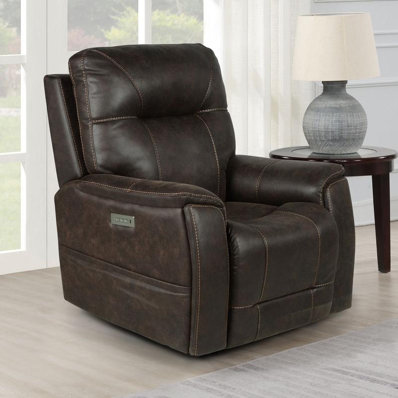 Lexington Power Media Recliner - Saddle Brown