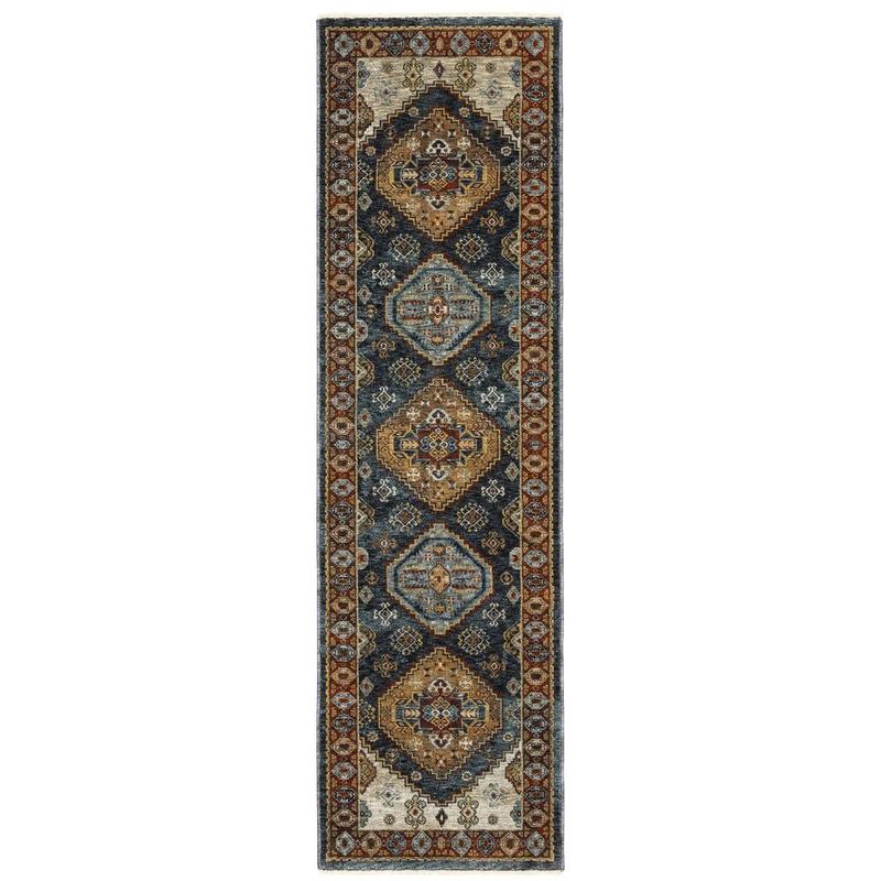 Aberdeen 005W1 Blue/ Multi Indoor Area Rug