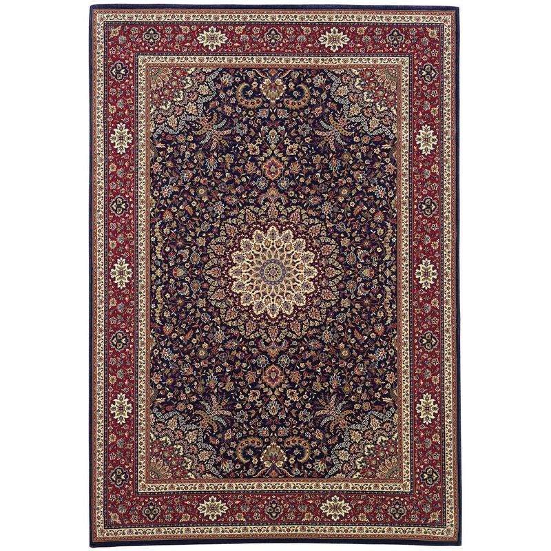 Ariana 095B3 Blue/ Red Indoor Area Rug