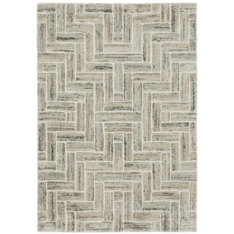Cambria 093L2 Ivory/ Beige Indoor Area Rug - 6'7" x 9'6"
