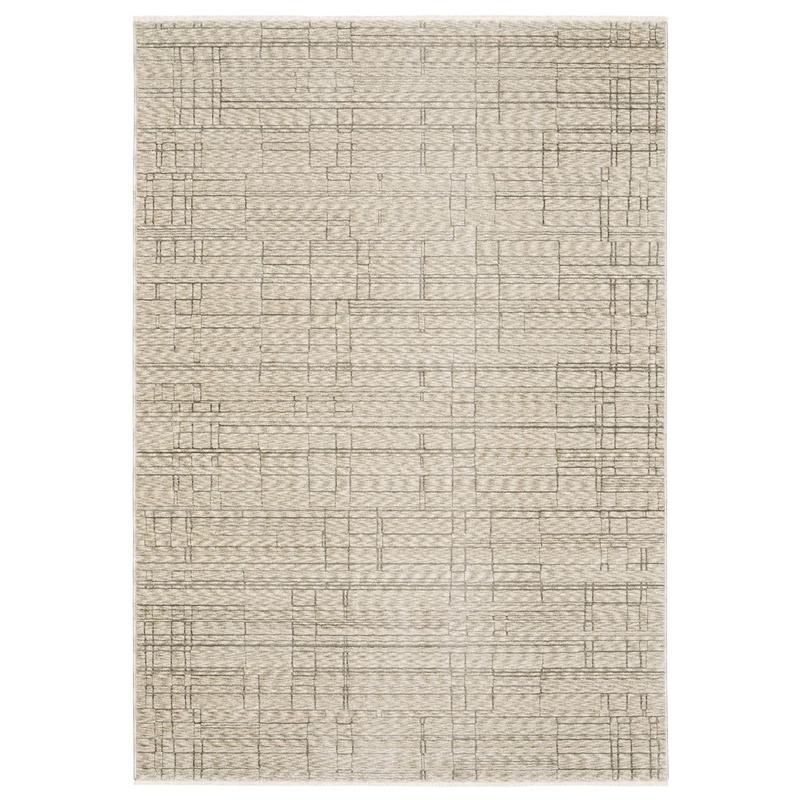 Capella CAP07 Beige/ Brown Indoor Area Rug - 3'3" x 5'