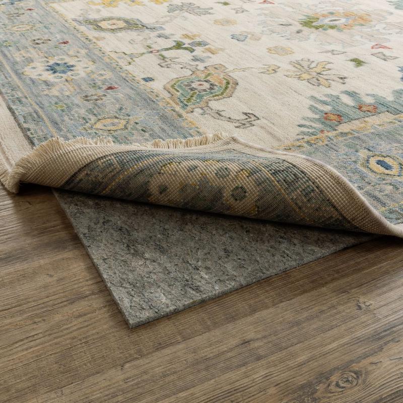 Deluxe Grip Reversible Rug Pad 0005E Grey Indoor Rug Pad - 4'10" x 7'8"